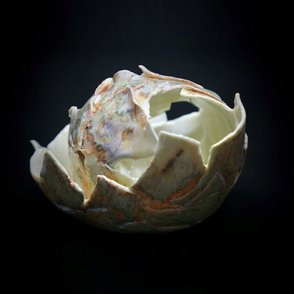 ”Pink Shell“ | Skulpturel Keramik | Skulpturel Keramiker - Kirsten Holm Nielsen - K.H.N. Keramik